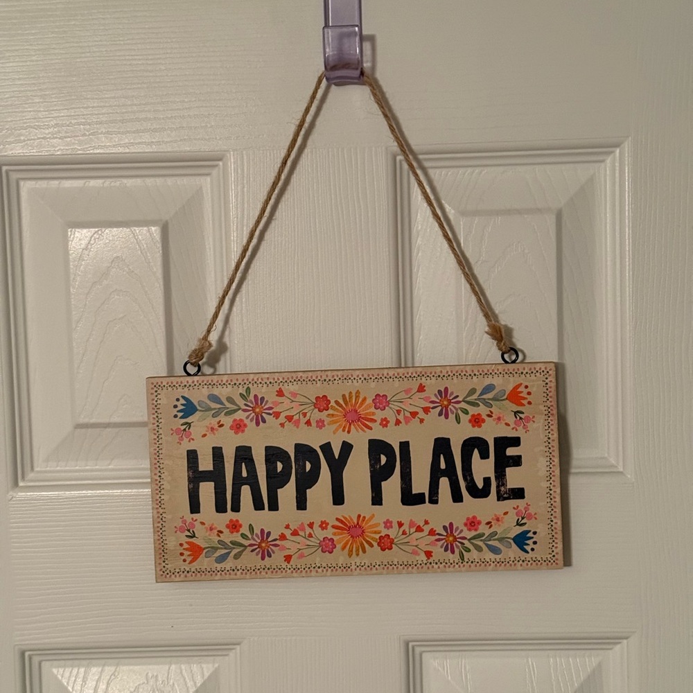 Natural Life Wooden Hanging Sign